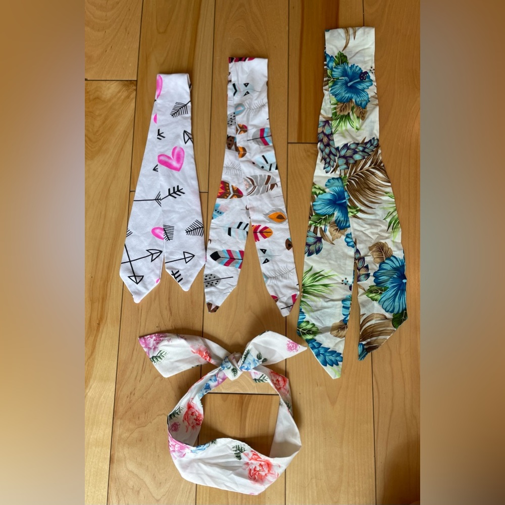 Head Wraps for Baby/Little Girls-‎ Lot of 4